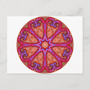 Herz Kaleidoskop Postkarte