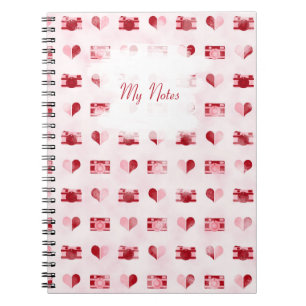 "Herz & Kameras"-Notebook Notizblock