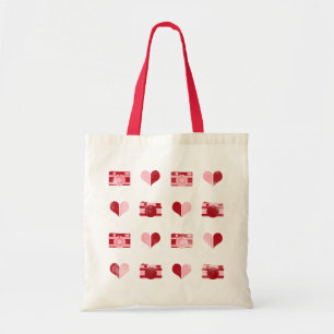 "Herz & Kameras" Tote-Tasche Tragetasche