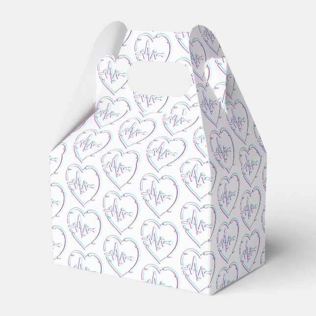 Herz-Karo-Bevorzugung Box Geschenkschachtel (Vorderseite)