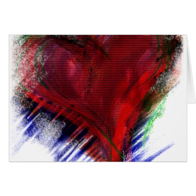 Herz-Karte (Vorderseite (Horizontal))