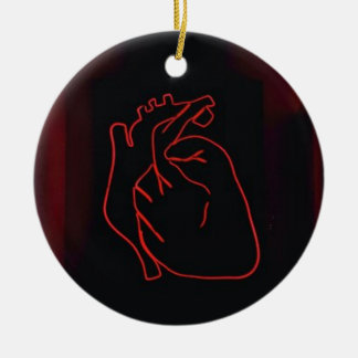 Herz Keramik Ornament