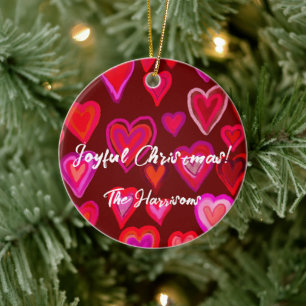 Herz Keramik Ornament