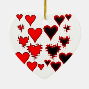 Herz Keramik Ornament