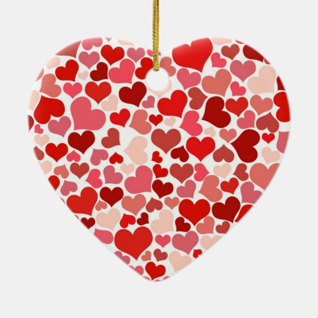 Herz Keramik Ornament (Hinten)