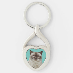 Herz-Keychain & British Shorthair Cat Schlüsselanhänger