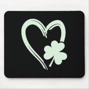 Herz Klee St. Patrick Shamrock Männer Frauen St Pa Mousepad