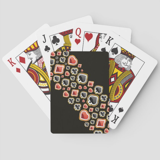 Herz, Klub, Diamanten und Picknicks, Design-Fahrra Spielkarten (Rückseite)