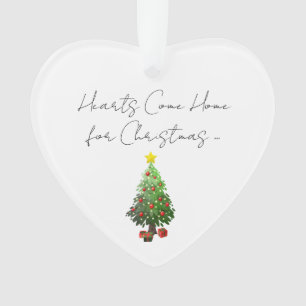 Herz kommt Zuhause für den Namen der Weihnachtsbau Ornament