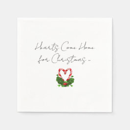 Herz kommt Zuhause für Weihnachten Weihnachten Wei Serviette