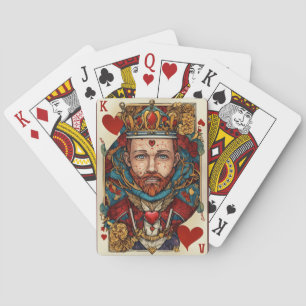 "Herz-König" Spielkarten