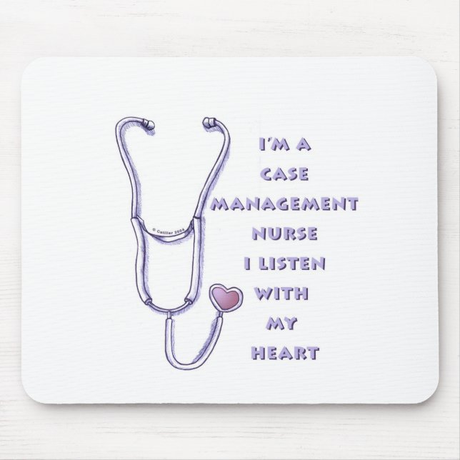 Herz-Krankenpfleger Case Manager Mousepad (Vorne)