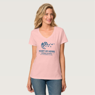 Herz Kraut-des Kräuterschulec$v-halses T-Shirt