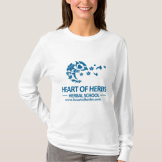 Herz Kraut-Kräuterschullogo-Gang Flowy Spitze T-Shirt