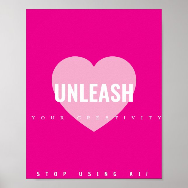 Herz Kreativität Poster Künstler Nicht-KI (Vorne)