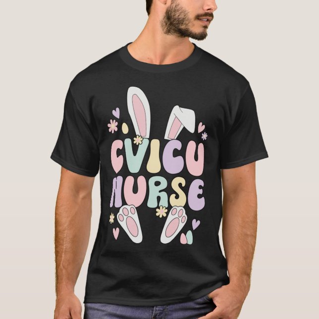 Herz-Kreislauf-Intensivstation Krankenpflege Oster T-Shirt (Vorderseite)
