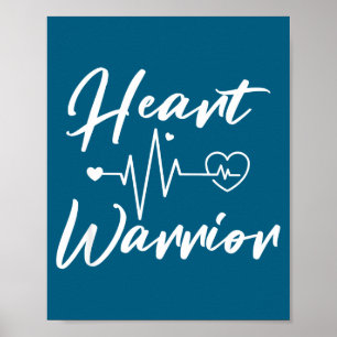 Herz Krieger Herzkrankheit Bewusstseinsmonat CHD l Poster