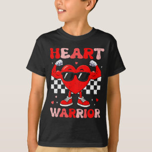 Herz Krieger Herzkrankheit Bewusstseinsmonat rot T-Shirt