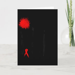 Herz-Krieger-Rotes-Herz-Krankheit-Shirts für Fraue Karte