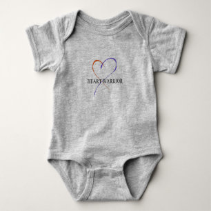 Herz-Kriegers-Baby-Bodysuit Baby Strampler