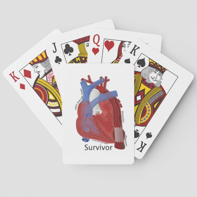 Herz-Kunst-Spielkarten durch Kevin Shea Spielkarten (Rückseite)
