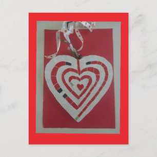 Herz Labyrinth Mosaic DIY Postkarte