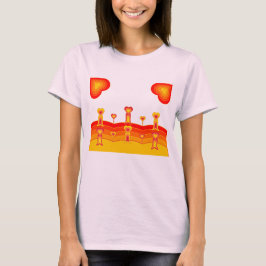 Herz-Landschaft Damen T-Shirt