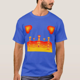 Herz-Landschaft-T-Shirt T-Shirt