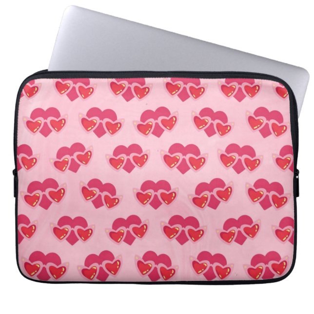 Herz Laptopschutzhülle (Vorderseite)