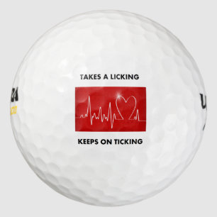Herz - Leckt, Behalte über Ticken Golfball