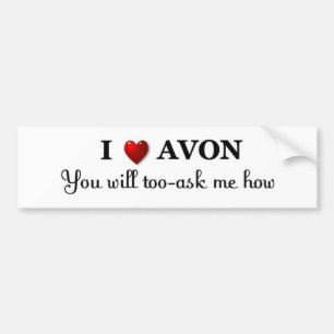 Herz/Liebe AVON - fragen Sie wie Autoaufkleber