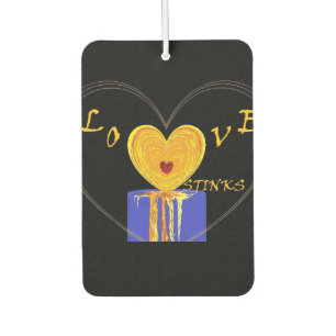 Herz Liebe Candle "Liebe Stinks" Funny Valentine Autolufterfrischer