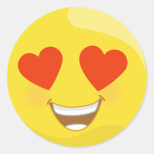 Herz-Liebe Emoji Aufkleber