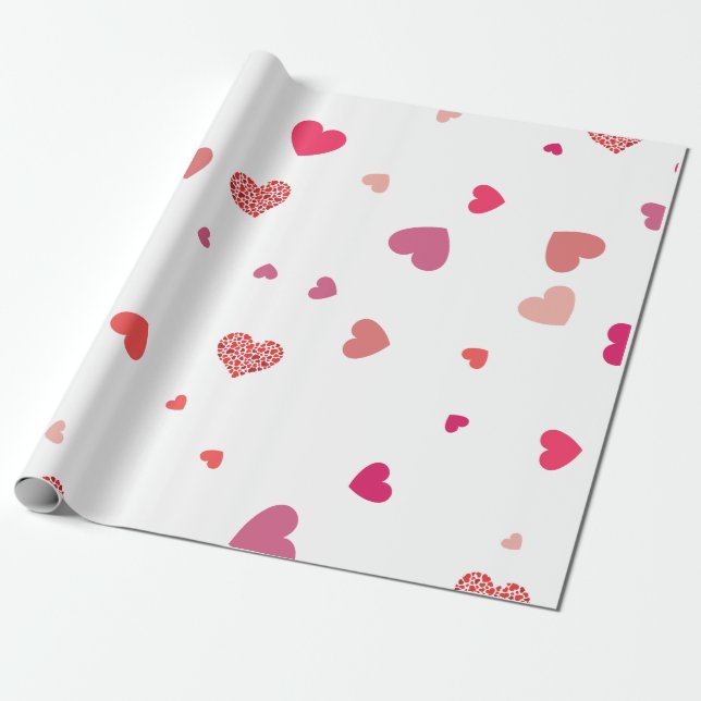 Herz - Liebe Geschenkpapier (Ungerollt)