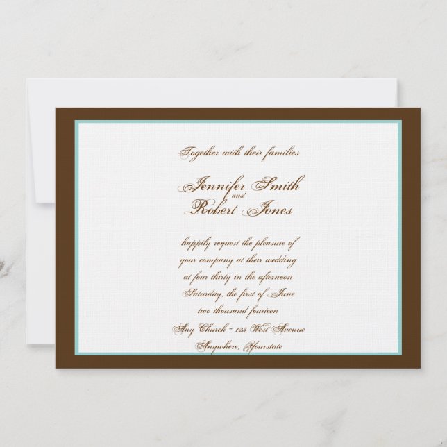Herz Liebe Knot Western Hochzeit Einladung (Vorderseite)