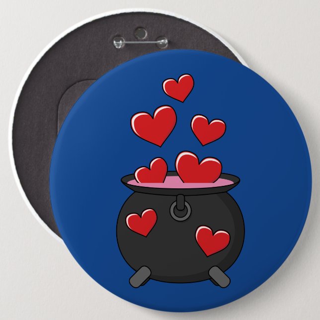 Herz-Liebe-Pop Button (Vorne & Hinten)