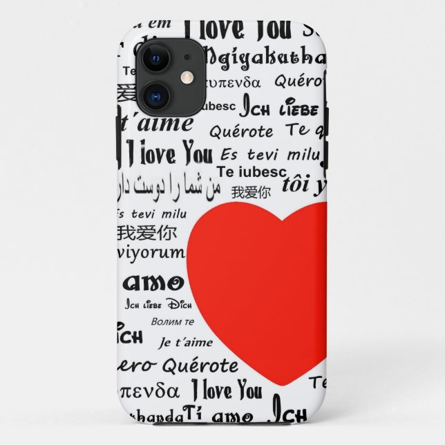 Herz Liebe Sie Case-Mate iPhone Hülle (Rückseite)