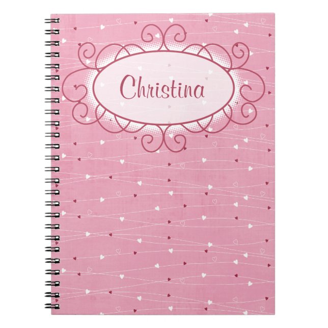 Herz & Liebe SpiralNotebook Notizblock (Vorderseite)