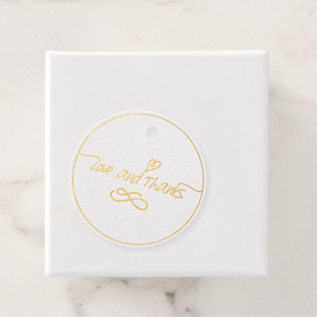 Herz, Liebe und Dank Extravaganter Kalligrafie-Hoc Geschenkanhänger (Mit Box)