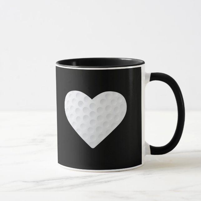 Herz-Liebe und Live-Golf Tasse (Rechts)