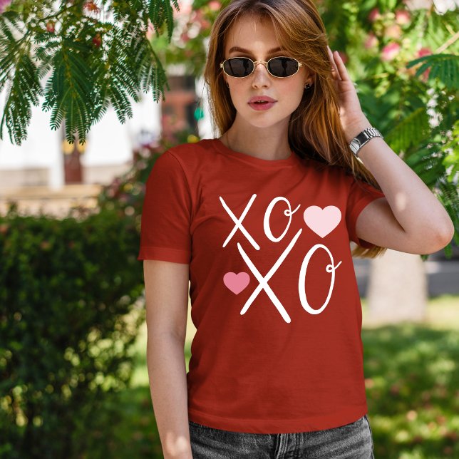 Herz Liebe Xoxo Pink Herz Valentinstag T-Shirt (Von Creator hochgeladen)