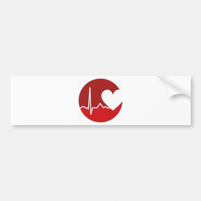 Herz-Logo Autoaufkleber (Vorne)