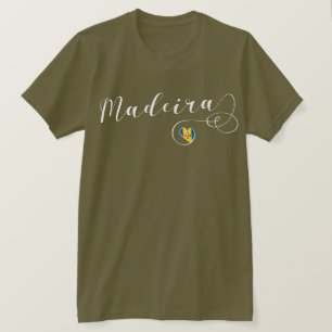 Herz Madeira Flag, I Liebe Madeira, Portugal T-Shirt