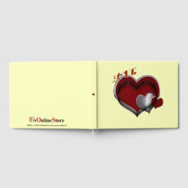 Herz Magic Wedding Gästebuch Gelber Hintergrund