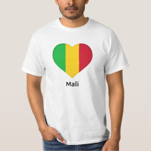 Herz - Mali-Flagge T-Shirt