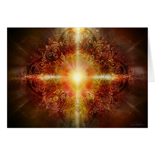 Herz-Mandala Brown (Vorderseite (Horizontal))