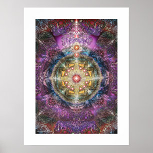 Herz-Mandala Poster