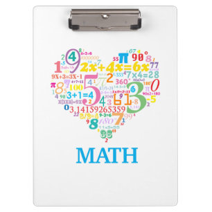 Herz Mathematik Klemmbrett