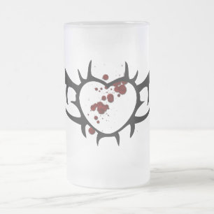 Herz-mattierte Tasse