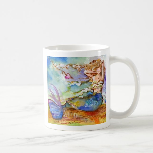 Herz-Meerjungfrau Kaffeetasse (Rechts)